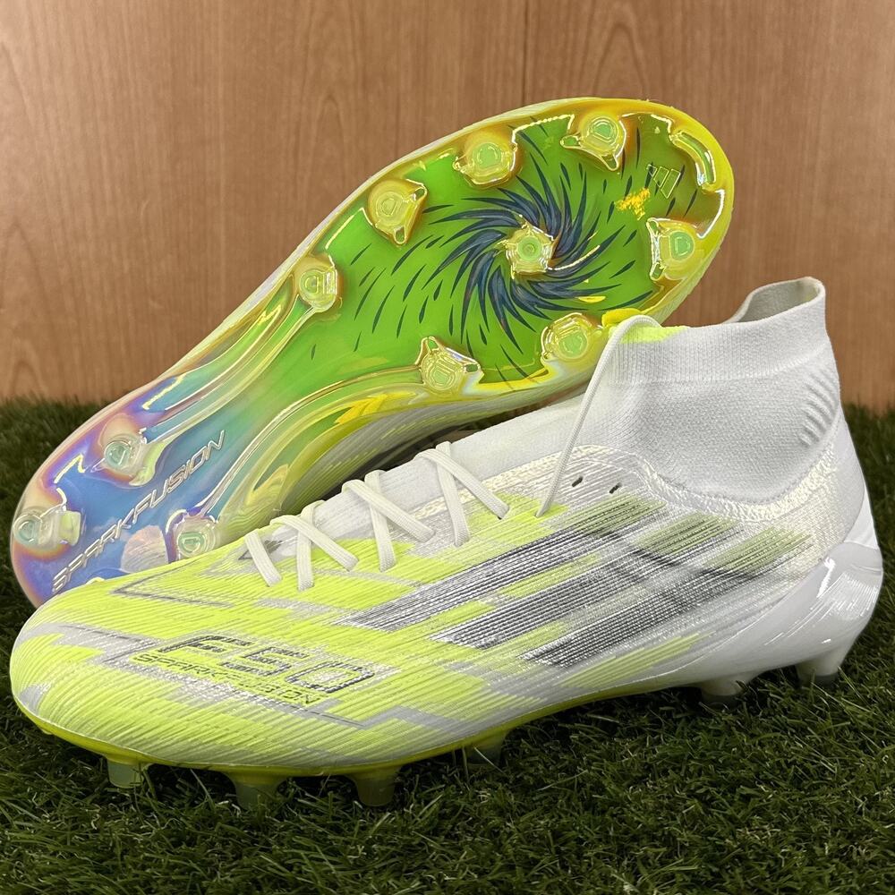 adidas F50 Sparkfusion Elite Yellow White Silver JR8474 Womens 8.5 / Men's 7.5